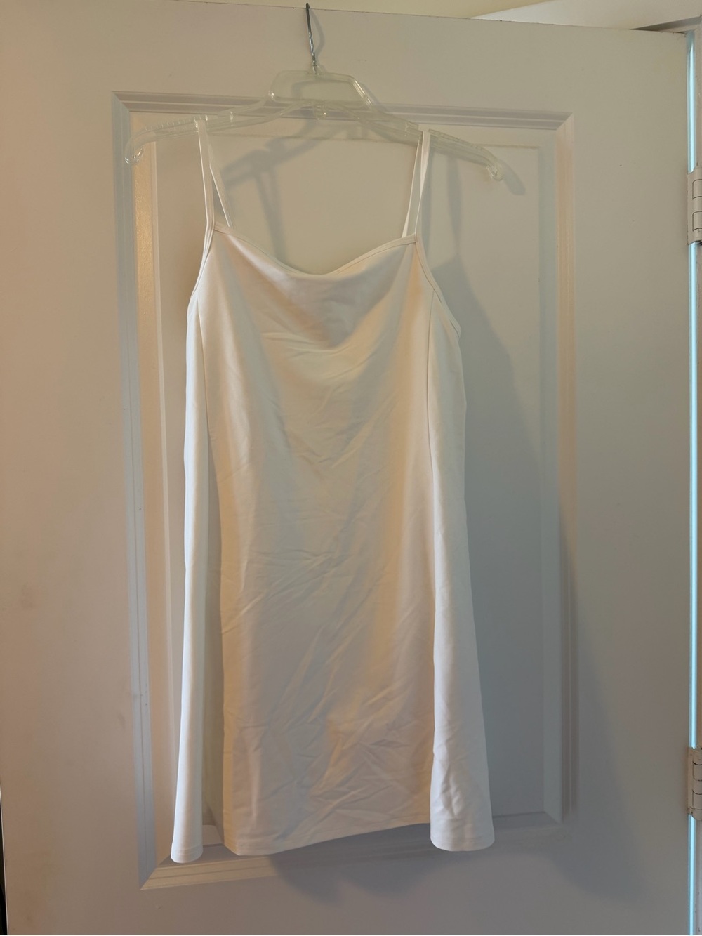 Old Navy White Satin Slip Dress